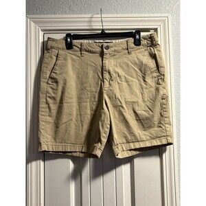 Hollister Khaki Shorts Mens Size 34 Beach Prep Epic Flex Flat Front Chino